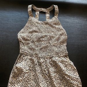 Cheetah print romper, size XS